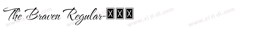 The Braven Regular字体转换